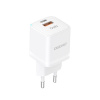 AppleMix 33W EÚ adaptér / nabíjačka DUDAO A13Pro - USB-A + USB-C Power Delivery - biela