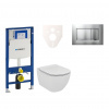 Ideal standard Cenově zvýhodněný závěsný WC set Geberit do lehkých stěn / předstěnová montáž+ WC Tesi 111.300.00.5NF7