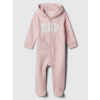 GAP Baby overal s logom Ružová 6-12M Ružová Ružová