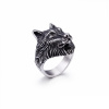 Royal Fashion pánsky prsteň Vlk KR48275-K Velikost prstenu: 12 (EU: 68-70)