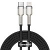 Baseus Dátový Kábel Cafule Series Metal (CATLJK-B01) - Type-C na Lightning, 20W, 2 m - Čierna