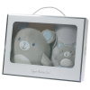 Gamberritos wellsoft deka 80x110cm s plyšovou hračkou – sivá/modrý medvedík 10757