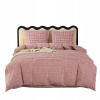 Posteľná Bielizeň 200x200 cm + 2x 70x80 cm ružová kockovaná
