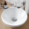 DURAVIT D-Neo okrúhla umývadlová misa bez otvoru, bez prepadu, priemer 400 mm, biela, 2371400070