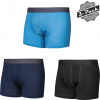 Pánské merino trenky SENSOR Active 3-pack černá/modrá/deep blue Velikost: S, Barva: Modrá