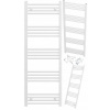 Vodný kúpeľňový radiátor Granitan 546 W 500 x 1400 mm biely