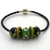 Náramok čierno-zelený, navliekací