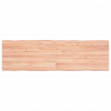 vidaXL Stolová doska svetlohnedá 140x40x(2-4)cm ošetrený masív hrany - Hnedá - 59596-14558