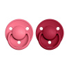 BIBS De Lux cumlíky z prírodného kaučuku 2ks - coral-ruby Veľkosť: 2
