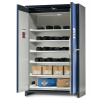 asecos Skriňa pre nabíjanie Li-Ion batérií, SafeStore Core, 6x polica, š 1200 mm
