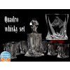 Atelier - Petr Vydra Quadro whisky set: 7x whisky pohára (850 ml) a whisky karafa (340 ml) v darčekovej krabici - motív koňa