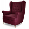 Čalúnené kreslo ušiak Aglaja - Ružové - Kronos 29