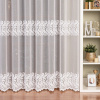 Biela tylová vyšívaná záclona NATALIA Výška: C 175 - 211, Šírka pred nariasením: 210