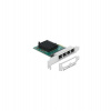 Delock PCI Express x1 karta na 4 x Gigabit LAN (89025)