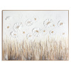 Ručne maľovaný obraz na plátne s rámom - kvety v poli 92 x 122 cm