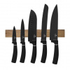 Berlingerhaus Sada nožov s magnetickým držiakom 6 ks Matte Black Collection