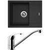 Set Sinks (dřez Linea 600 Granblack 30 + baterie Pronto Chrom - lesklý) LI60030NPRCL