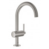 Grohe Atrio - Umývadlová batéria s výpustom a otočným výtokom, veľkosť L, supersteel 32042DC3