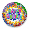 Godan Fóliový balón 18\ Happy Birthday farebný