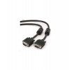 Gembird kábel VGA HD15 (M) na VGA HD15 (M) Premium, tienený, 2 x feritové jadrá, 10m,čierny (CC-PPVGA-10M-B)