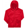 B&C Detská ľahká vetrovka JK001 Red 5/6 (110/116)