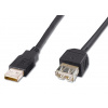 PREMIUMCORD Kabel USB 2.0 A-A 0,2m (20cm), prodlužovací (M/F) kupaa02bk PremiumCord
