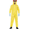 Smiffy's Men's Breaking Bad Costume, Hazmat Suit, Latex Mask, Gloves & Goatee, Size