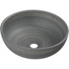 Sapho PRIORI keramické umývadlo, priemer 41 cm, 15 cm, farba šedá so vzorom PI024