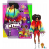 Mattel Barbie Extra Shine Bright bábika s doplnkami (Mattel Barbie bábika Extra Rainbow Coat Dog)