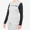 100% RIDECAMP Women's Long Sleeve Jersey Grey/Black - XL
