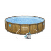 Bazén BESTWAY Power Steel Wood Swim Vista 549 x 122 cm s pieskovou filtráciou Profi EVO 16977pfp