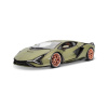 Bburago - Autá HOBBY, Lamborghini Sián FKP 37, matná zelená metalíza, 1:18
