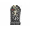 Kostra, lebka Halloween - Tombstone Skeleton s ružou - 32x65 cm Halloween (Náhrobný kameň Kostra s ružou - 32x65 cm Halloween)