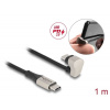 Delock USB 2.0 Kabel USB Type-C™ ze zástrčky na zástrčku, 180°, pravoúhlá 1 m PD 3.0 60 W