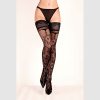 Pančuchy BLACK SECRET HOLD UPS BS113 čierne L-XL