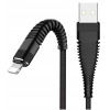 Kábel Pavel Lux USB - Apple Lightning 1 m, čierny
