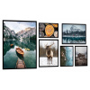Krajina plagátu plagátu v ráme 140 x 73 cm (Mega Set 6 PCS Plagáty maľby v rámci č. KP009)