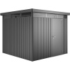 Biohort Plechový domček HighLine H4 stand. dvere, tm.sivá, 275 x 275 x 222 cm