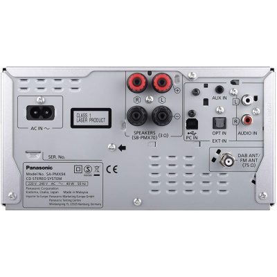 Panasonic SC-PMX94 - Audiosystém - 2 x 60 W - Strieborná