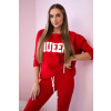 Fashionweek Dámska športová tepláková súprava QUEEN K6697 Farba: Červená, Veľkosť: Universal