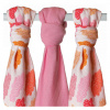 Kikko Bambusové plienky 70 x70 cm 3 ks rôzne farby Heaven for girls mix