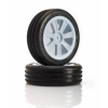LRP Electronic VTEC Groove 2WD predné nalepené gumy - Buggy J-zmes 1:10