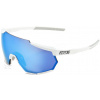 100% Racetrap - Matte White / HiPER Blue Multilayer Mirror Lens uni