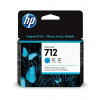 3ED67A, HP 712 originální inkoustová náplň Cyan 29ml