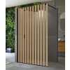RONAL WALK-IN EASY BLACK STR4P 82 160cm pevná sprchová stena samostatná alebo do kombinácie, profil čierny, sklo japan, STR4P1600682