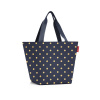 Reisenthel Taška cez rameno Reisenthel Shopper M metallic dots blue