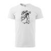 Sablio Tričko s potlačou Skate or Die Keep or Rolin - bílé 5XL
