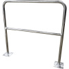VISO BAR400INOXFIX Oceľové bezpečnostné zábradlie so základovou doskou (Ø x v) 40 mm x 1000 mm; BAR400INOXFIX