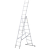 DRABEST Hliníkový rebrík 3x8 priečok trojdielny DRABEST DW3-8 BASIC