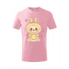 Detské tričko Labubu - hope - Veľkosť: 134 cm/8 rokov - Farba: Ružová